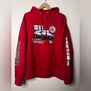DGK Tuner 1983 DOHC Hachi Roku JDM Red Pullover Hoodie XL SOLD OUT *FLAW*